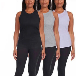 Danskin Ladies' Ribbed Tank, 3-pack